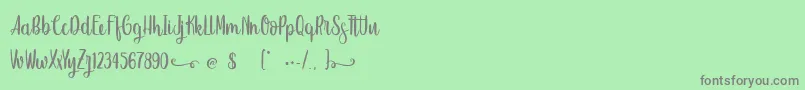 SweetHipster Font – Gray Fonts on Green Background