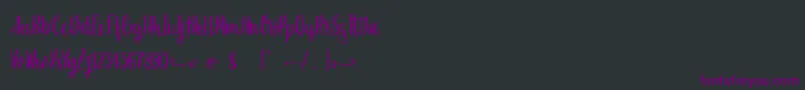 SweetHipster Font – Purple Fonts on Black Background