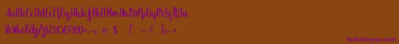 SweetHipster Font – Purple Fonts on Brown Background