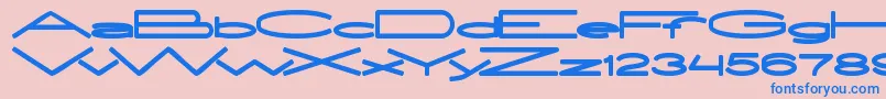 fuente ExtraLarge – Fuentes Azules Sobre Fondo Rosa