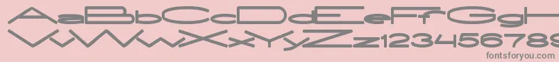 ExtraLarge-Schriftart – Graue Schriften auf rosa Hintergrund