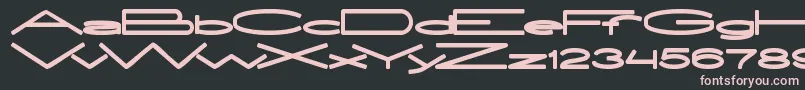 フォントExtraLarge – 黒い背景にピンクのフォント