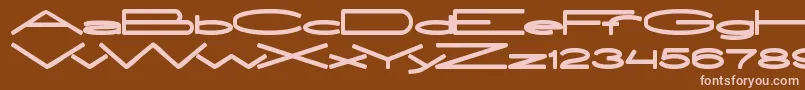 ExtraLarge Font – Pink Fonts on Brown Background
