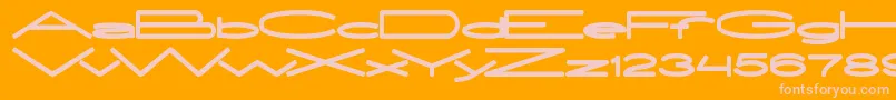 ExtraLarge Font – Pink Fonts on Orange Background