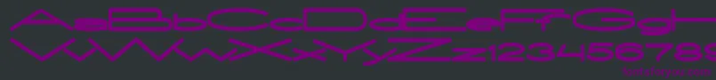 ExtraLarge Font – Purple Fonts on Black Background