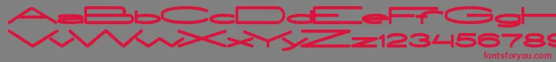 ExtraLarge Font – Red Fonts on Gray Background