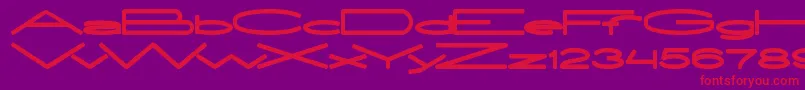fuente ExtraLarge – Fuentes Rojas Sobre Fondo Morado