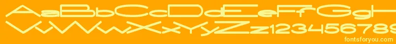 ExtraLarge Font – Yellow Fonts on Orange Background