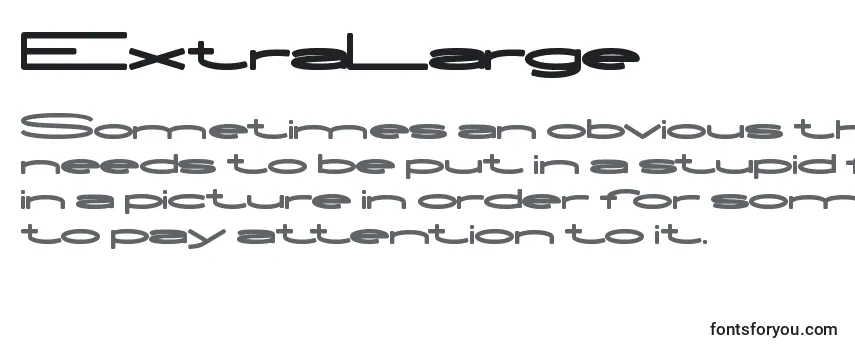ExtraLarge Font