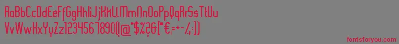 Slimania2 Font – Red Fonts on Gray Background