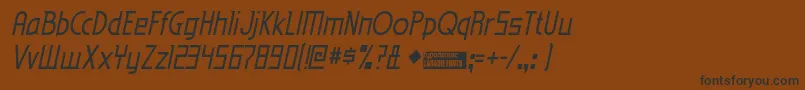 Шрифт EdenMillsItalic – чёрные шрифты на коричневом фоне