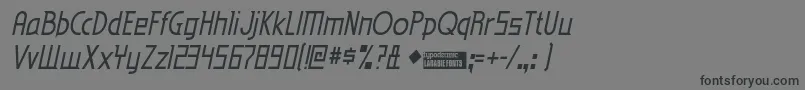 EdenMillsItalic Font – Black Fonts on Gray Background