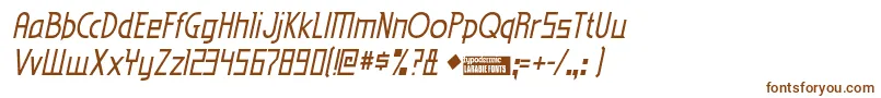EdenMillsItalic Font – Brown Fonts on White Background