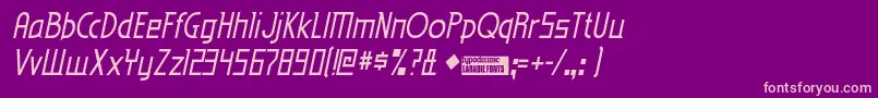 EdenMillsItalic Font – Pink Fonts on Purple Background