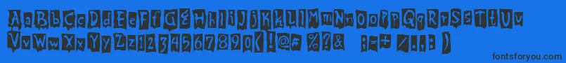 BeatMyGuest Font – Black Fonts on Blue Background