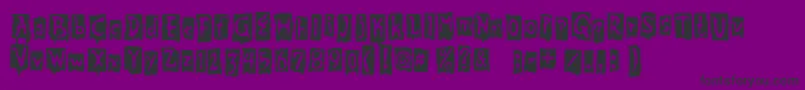 BeatMyGuest Font – Black Fonts on Purple Background