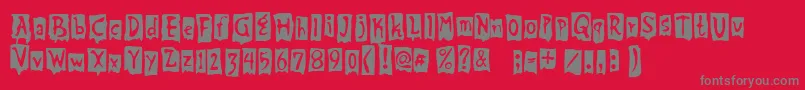 BeatMyGuest Font – Gray Fonts on Red Background