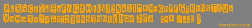 BeatMyGuest Font – Orange Fonts on Gray Background