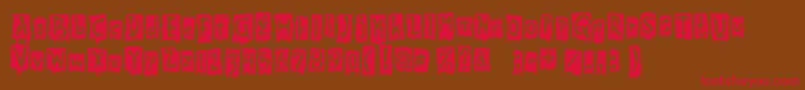 BeatMyGuest Font – Red Fonts on Brown Background