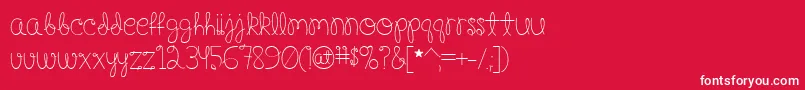 HappyBirthdayBaby Font – White Fonts on Red Background