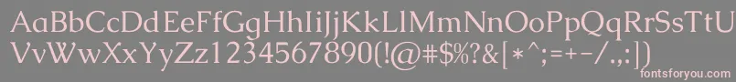 CaudexRegular Font – Pink Fonts on Gray Background