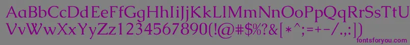 CaudexRegular Font – Purple Fonts on Gray Background