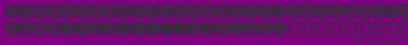 Gothiccornercaps Font – Black Fonts on Purple Background