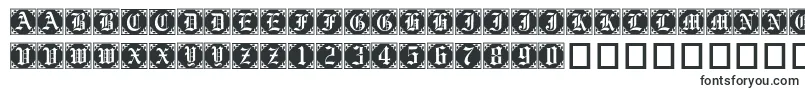 Шрифт Gothiccornercaps – толстые шрифты