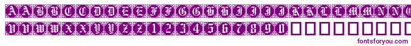 Gothiccornercaps Font – Purple Fonts on White Background