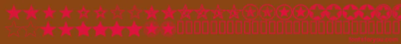SeeingStars Font – Red Fonts on Brown Background