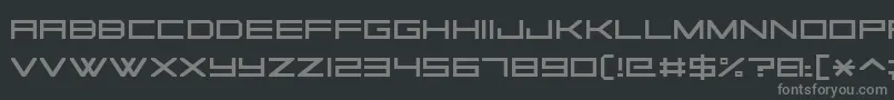 SquareSansSerif7 Font – Gray Fonts on Black Background