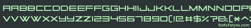SquareSansSerif7 Font – Green Fonts on Black Background
