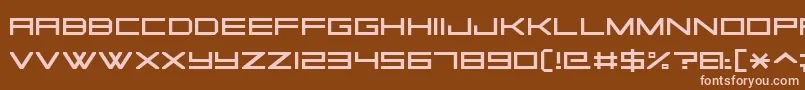 SquareSansSerif7 Font – Pink Fonts on Brown Background