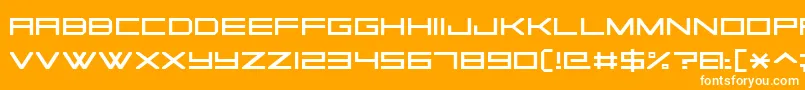 Шрифт SquareSansSerif7 – белые шрифты на оранжевом фоне