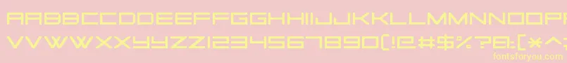 SquareSansSerif7 Font – Yellow Fonts on Pink Background