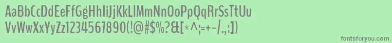 BenchnineBold Font – Gray Fonts on Green Background
