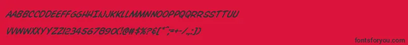Overstreetbiblesuper Font – Black Fonts on Red Background