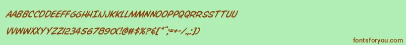 Overstreetbiblesuper Font – Brown Fonts on Green Background