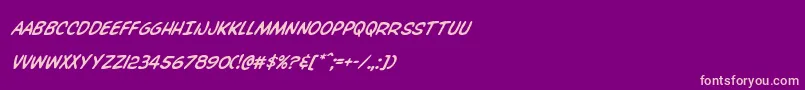 Overstreetbiblesuper Font – Pink Fonts on Purple Background
