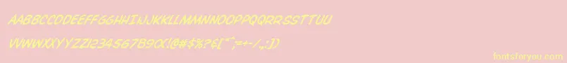 Overstreetbiblesuper Font – Yellow Fonts on Pink Background