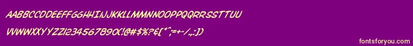 Overstreetbiblesuper Font – Yellow Fonts on Purple Background