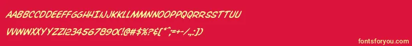Overstreetbiblesuper Font – Yellow Fonts on Red Background