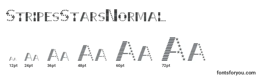 Размеры шрифта StripesStarsNormal