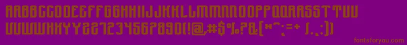 Yndu Font – Brown Fonts on Purple Background