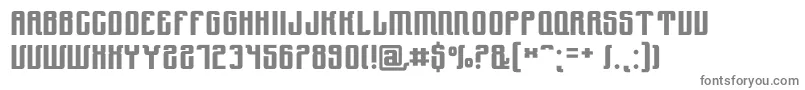 フォントYndu – 白い背景に灰色の文字