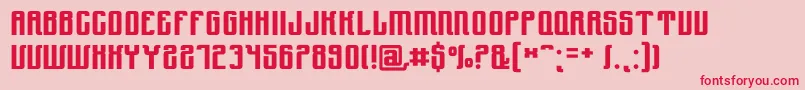 Yndu Font – Red Fonts on Pink Background