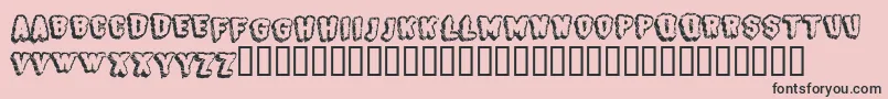 BjSugarcreep Font – Black Fonts on Pink Background