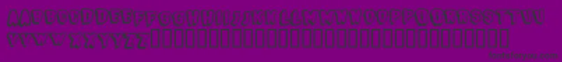 BjSugarcreep Font – Black Fonts on Purple Background