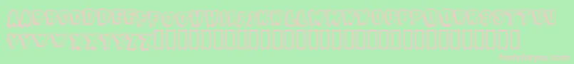 BjSugarcreep Font – Pink Fonts on Green Background