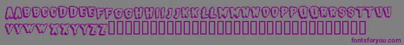 BjSugarcreep Font – Purple Fonts on Gray Background